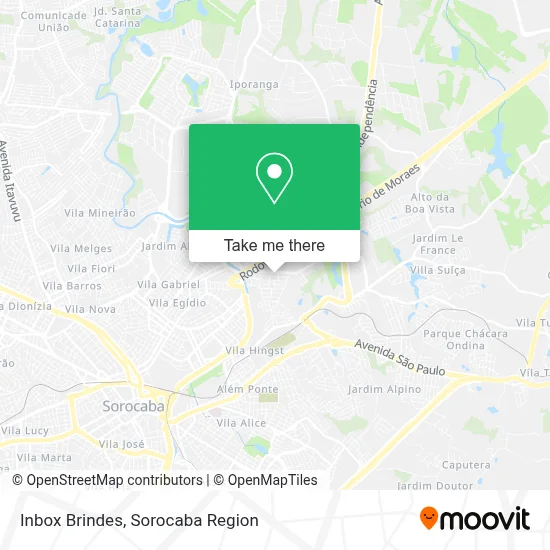 Inbox Brindes map
