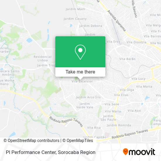 Pl Performance Center map