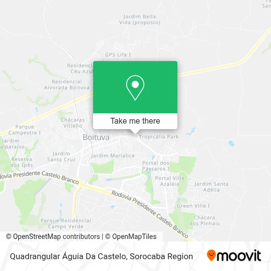 Quadrangular Águia Da Castelo map