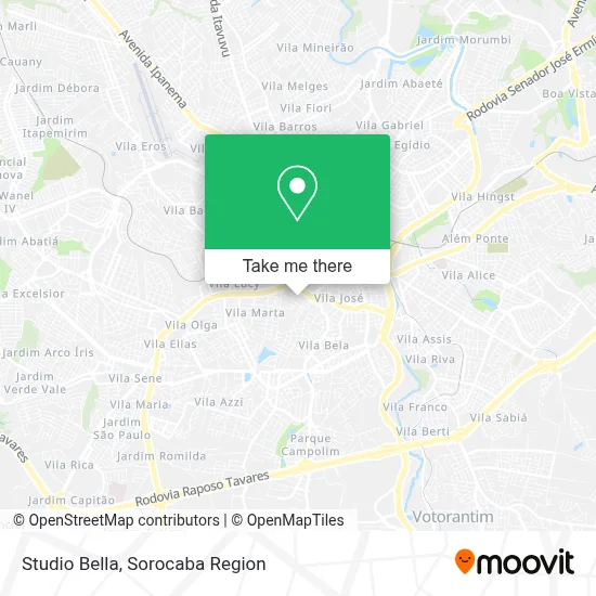 Studio Bella map