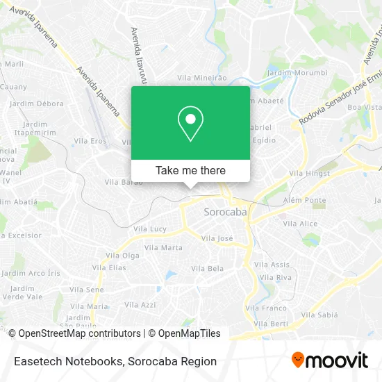 Easetech Notebooks map