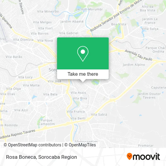 Rosa Boneca map