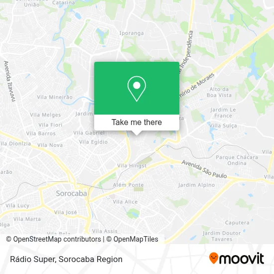 Rádio Super map