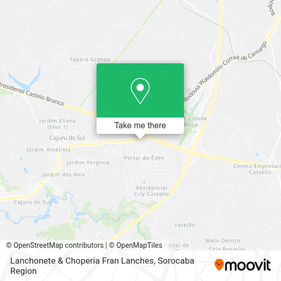 Lanchonete & Choperia Fran Lanches map