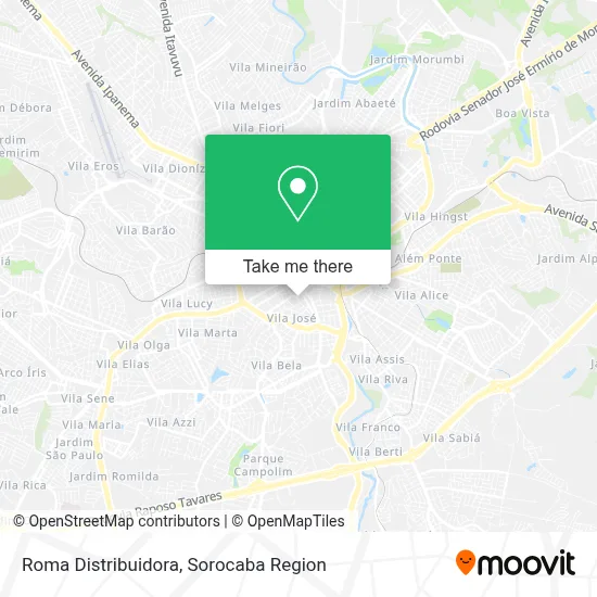 Roma Distribuidora map