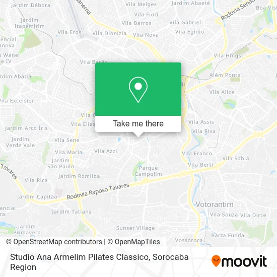 Studio Ana Armelim Pilates Classico map