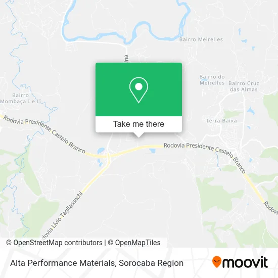 Alta Performance Materials map