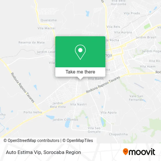 Auto Estima Vip map