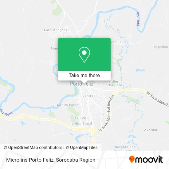 Microlins Porto Feliz map