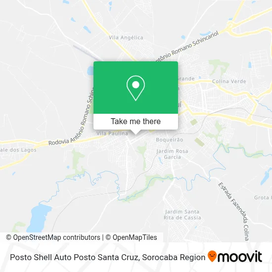 Posto Shell Auto Posto Santa Cruz map