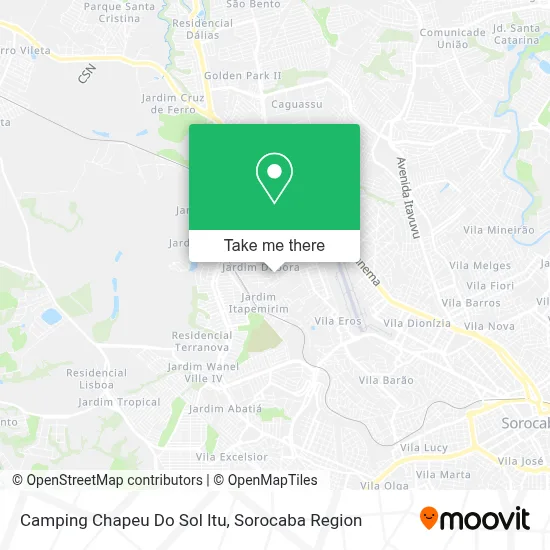 Camping Chapeu Do Sol Itu map