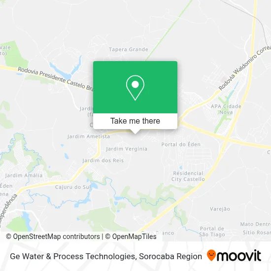 Ge Water & Process Technologies map