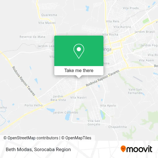Beth Modas map