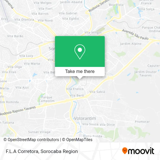 F.L.A Corretora map