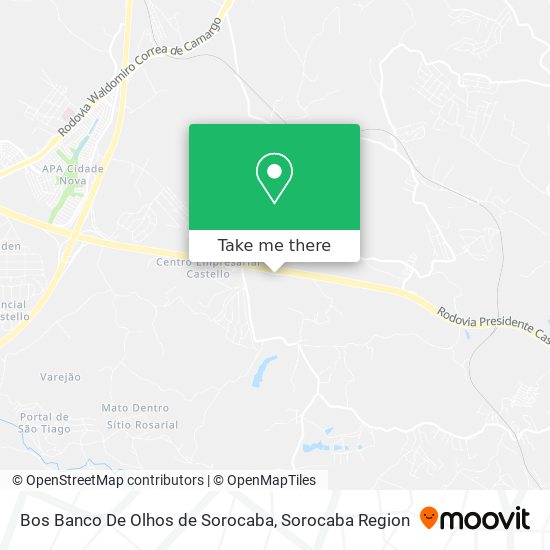 Bos Banco De Olhos de Sorocaba map