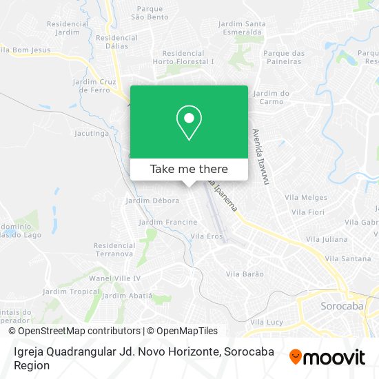 Igreja Quadrangular Jd. Novo Horizonte map