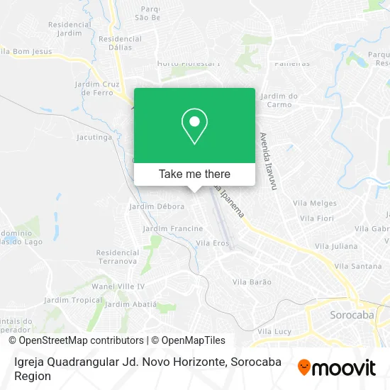 Igreja Quadrangular Jd. Novo Horizonte map
