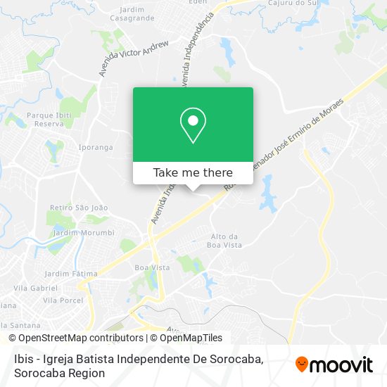 Ibis - Igreja Batista Independente De Sorocaba map