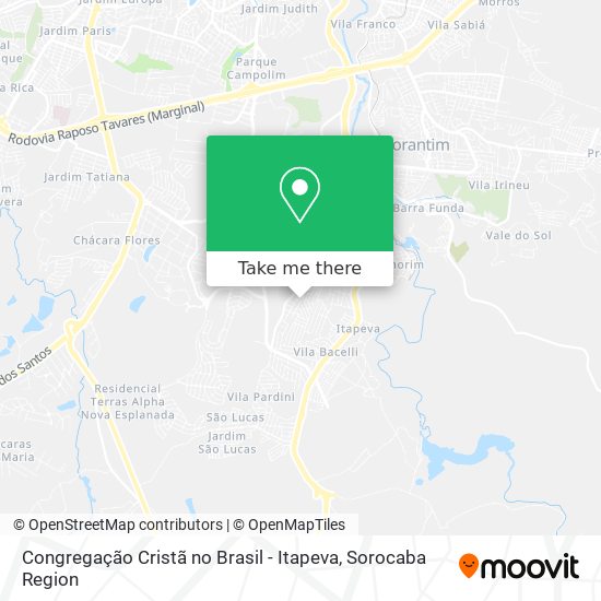 Congregação Cristã no Brasil - Itapeva map