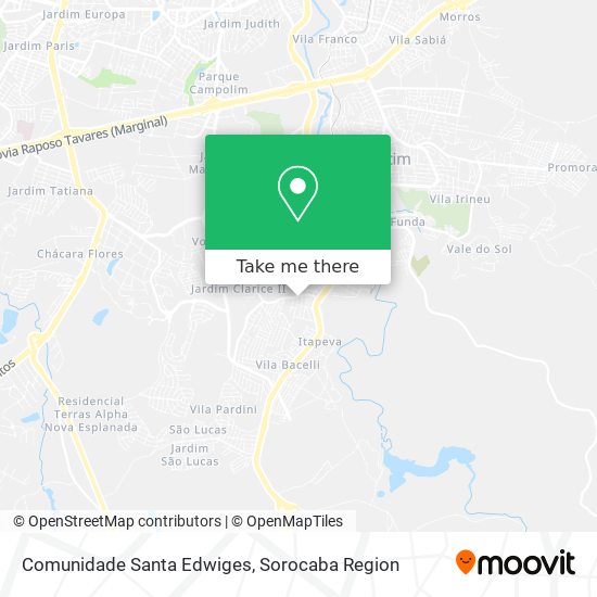 Comunidade Santa Edwiges map