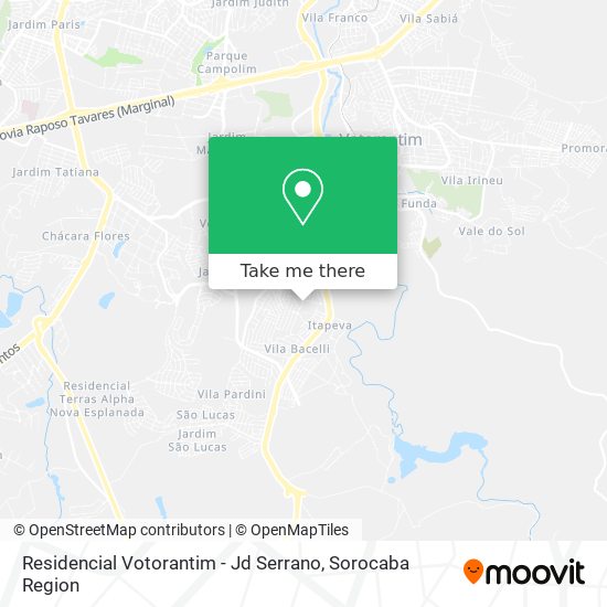 Residencial Votorantim - Jd Serrano map