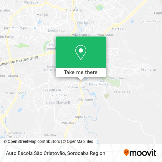 Auto Escola São Cristovão map