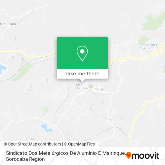 Mapa Sindicato Dos Metalúrgicos De Alumínio E Mairinque