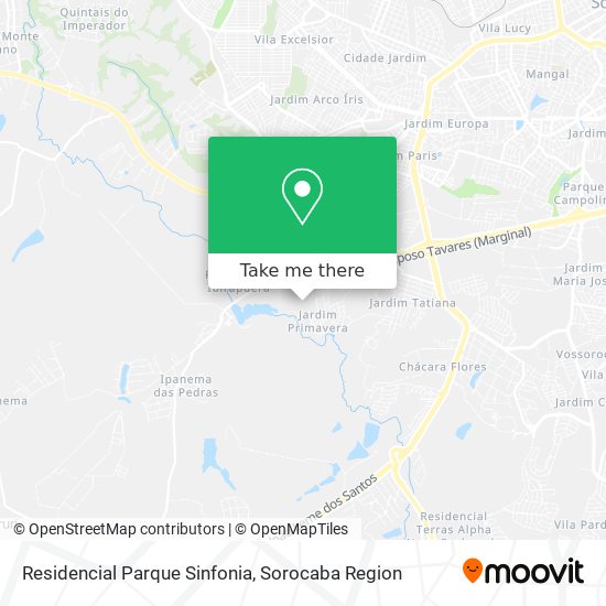 Residencial Parque Sinfonia map