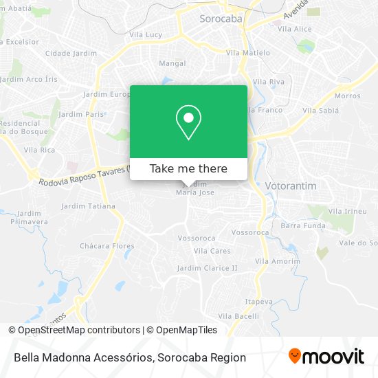 Bella Madonna Acessórios map