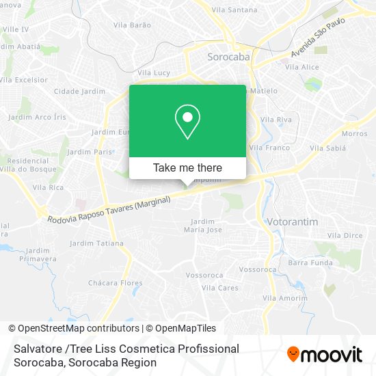 Salvatore /Tree Liss  Cosmetica Profissional Sorocaba map