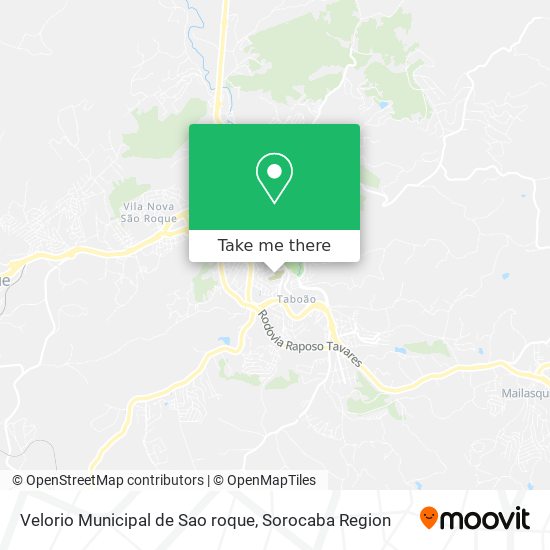 Velorio Municipal de Sao roque map