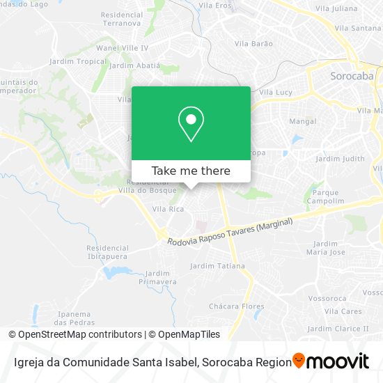 Igreja da Comunidade Santa Isabel map