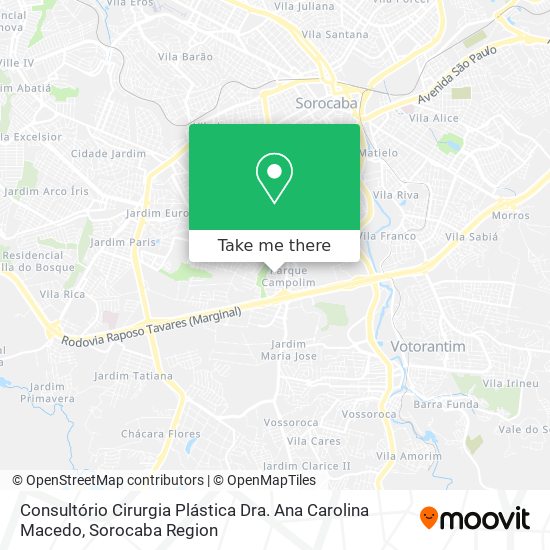 Consultório Cirurgia Plástica Dra. Ana Carolina Macedo map