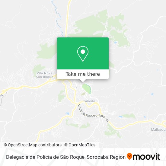 Mapa Delegacia de Polícia de São Roque