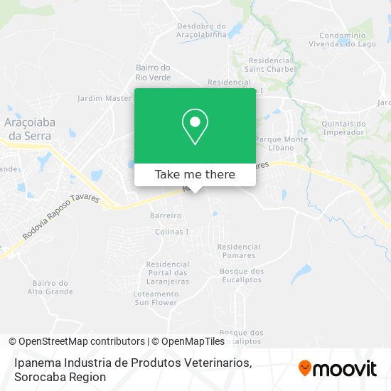 Ipanema Industria de Produtos Veterinarios map