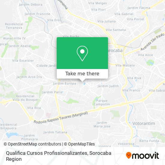 Mapa Qualifica Cursos Profissionalizantes