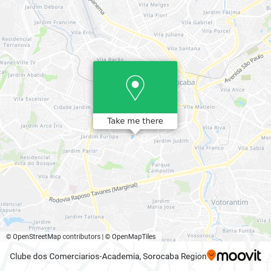 Clube dos Comerciarios-Academia map