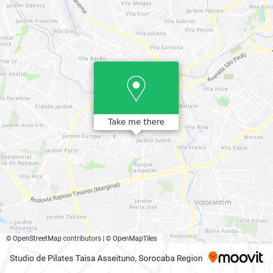 Studio de Pilates Taisa Asseituno map