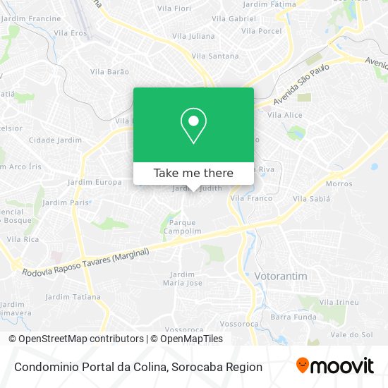 Mapa Condominio Portal da Colina