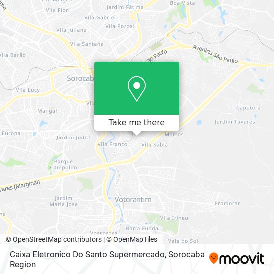 Caixa Eletronico Do Santo Supermercado map