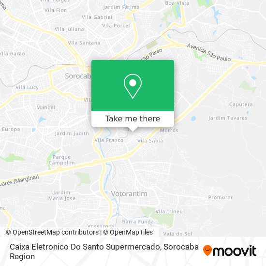 Mapa Caixa Eletronico Do Santo Supermercado