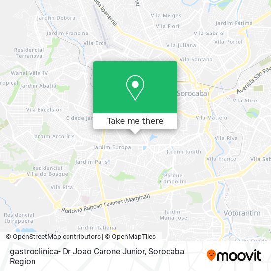 gastroclinica- Dr Joao Carone Junior map