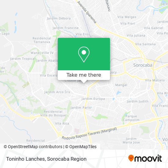 Toninho Lanches map