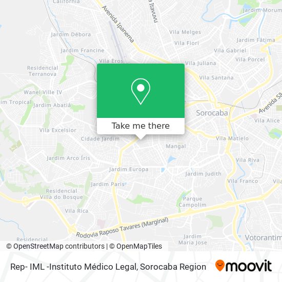 Rep- IML -Instituto Médico Legal map