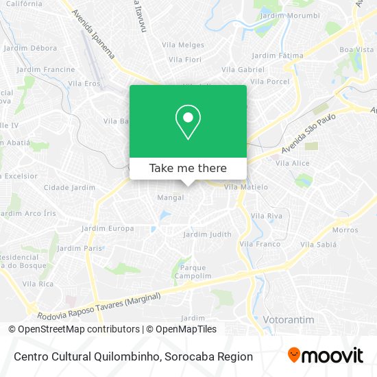 Centro Cultural Quilombinho map