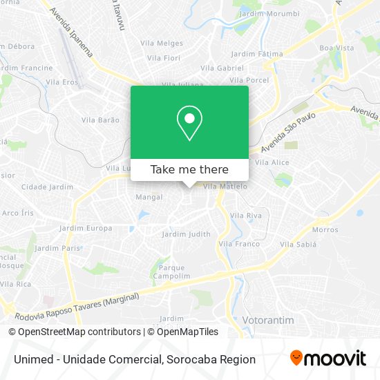 Unimed - Unidade Comercial map