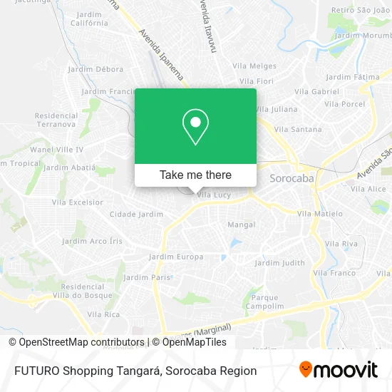 FUTURO Shopping Tangará map