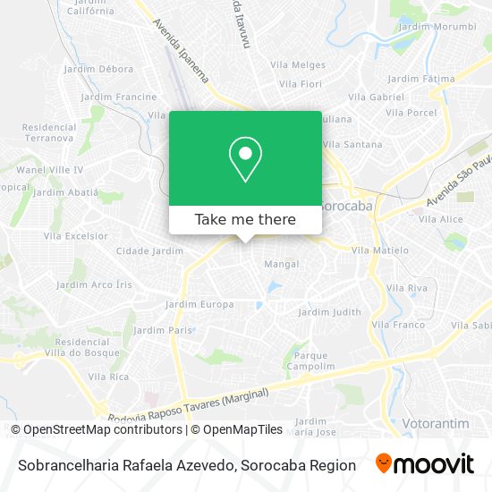 Sobrancelharia Rafaela Azevedo map