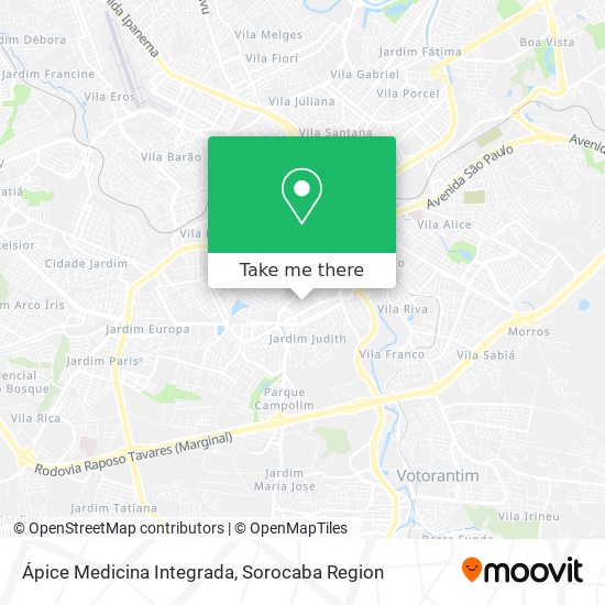 Ápice Medicina Integrada map