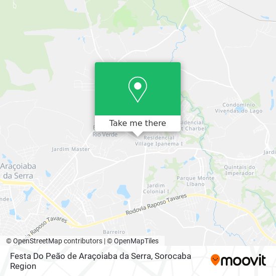Mapa Festa Do Peão de Araçoiaba da Serra